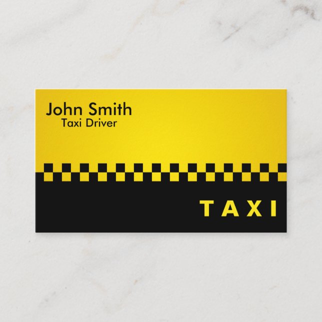 Taxista - tarjetas de visita (Anverso)