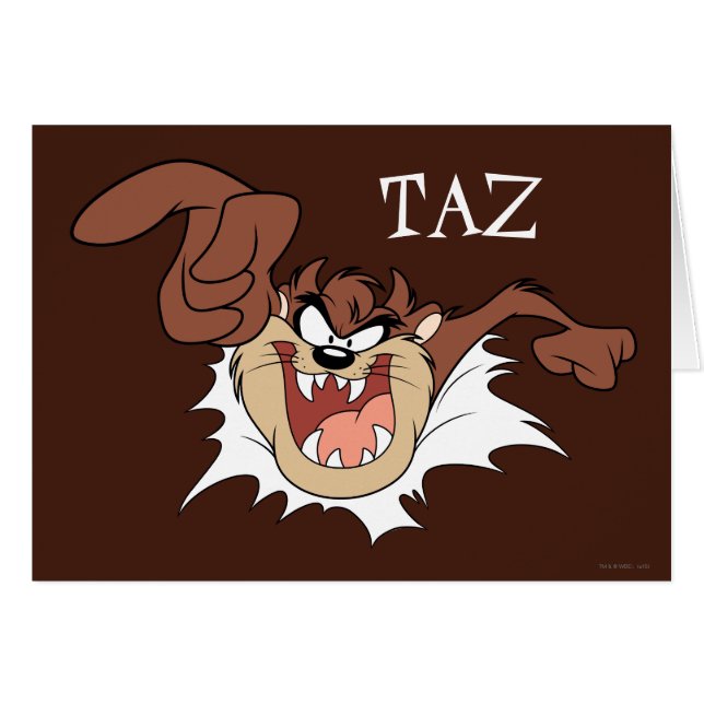 TAZ™ Bursting Through Page (Anverso (Horizontal))