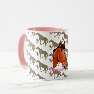 TAZA ケイメイ牧場 トントントントロちゃん シルエット フロストグラスマグカップ