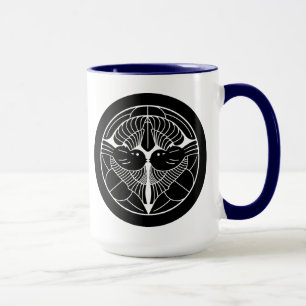 Taza 上杉謙信家紋, Uesugi Kenshin KAMON, familia japonesa Cre