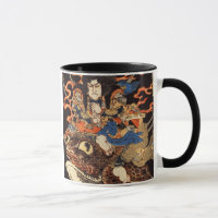 侍と化け蛙, samurai y rana gigante, Kuniyoshi, Ukiyo