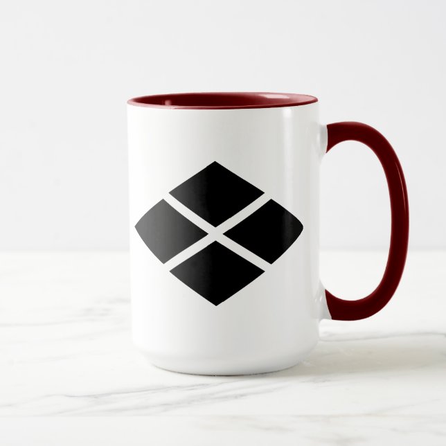 Taza 武 田 信 玄 紋, Takeda Shingen KAMON, centro familiar j (Derecha)