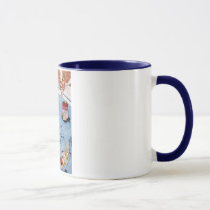 Taza 猫と金魚, gato y Goldfish, Kuniyoshi, Ukiyo-e del 国芳