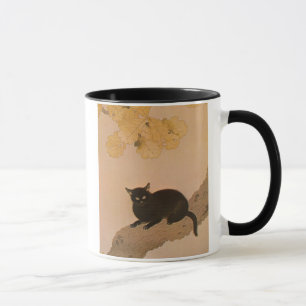 Taza 猫 黒, 春 草 gato negro, Shunsō