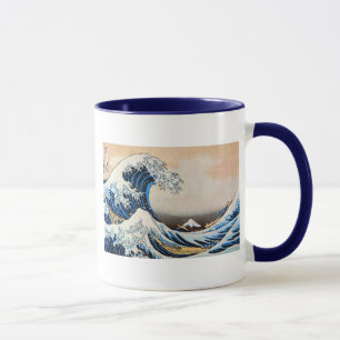 Taza 神奈川沖浪裏, gran onda del 北斎, Hokusai