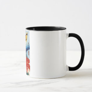 Taza 芙 蓉 に 鳥, 広 重 Pájaros y Mutabilis, Hiroshige, Ukiyo