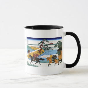 Taza 隅 田 川 関 屋 里, ^ Ver Mt.Fuji desde el río Sumida