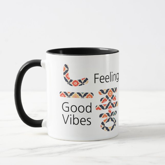 Taza 느 좋 Sensación De Buenas Vibes (Izquierda)