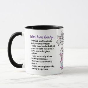 Taza 100 años cuando yo tenía tu edad EDIT CUALQUIER ED