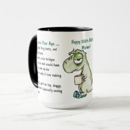 Taza 100 AÑOS Gracioso por Edad de EDICIÓN de regalo pa