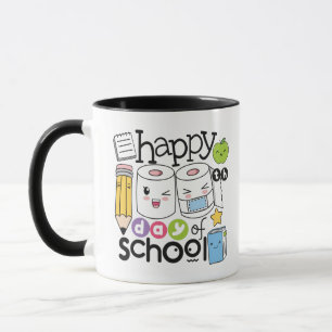 Taza 100 días feliz día de los profesores escolares