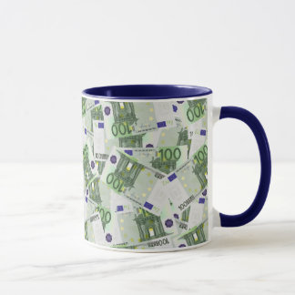 Taza 100 Euro Billetes Mug