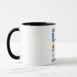 Taza "101 Días De Escolar A La Izquierda"
