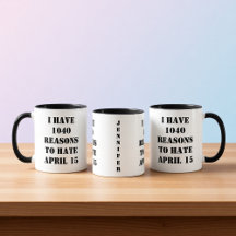 1040 Razones Funny Tax Accountant Coffee Mug