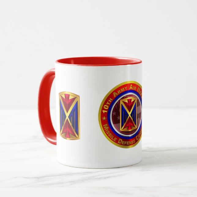 Taza 10.º Comando de Defensa Aérea y Misiles del Ejérci (Anverso izquierdo)