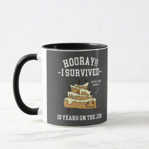 Taza 10 años de servicio sobrevivieron diez años en el