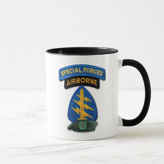 Taza 10mo Boinas verdes del grupo de las fuerzas