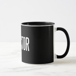 Taza 11 onza (edición negra) del campanero del
