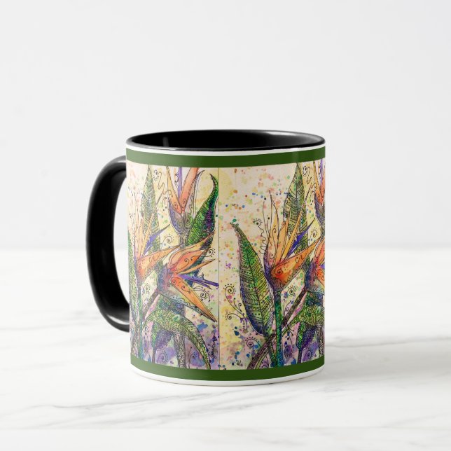 Taza 11 oz Mug—Aves del paraíso (Anverso izquierdo)