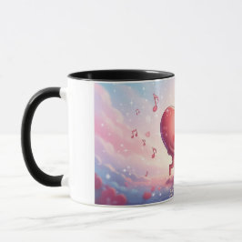 Taza 11oz Mug Kissing Hearts “Love Notes” Cute mug