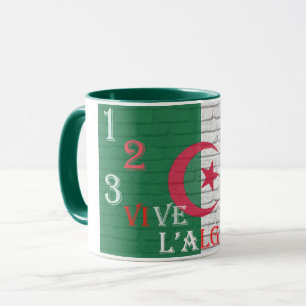 Taza  123 vive l'algerie tasse mug