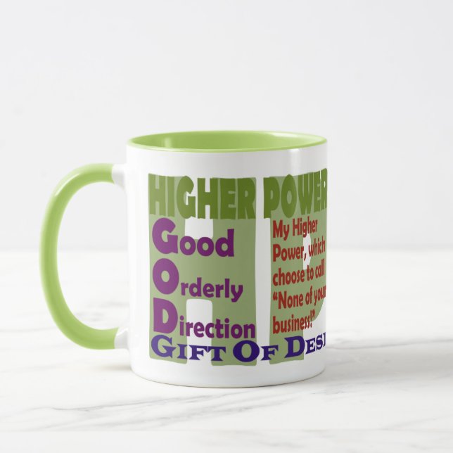 Taza 12 Paso Más Lemas De Poder (Izquierda)