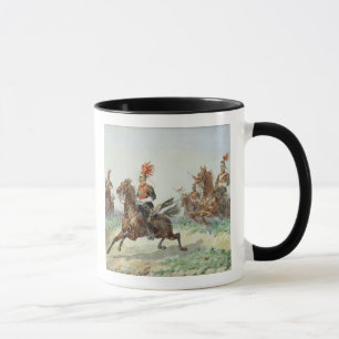 Taza 12mo Lanceros reales (w/c sobre ingenio aumentado