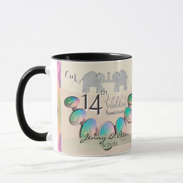 Taza 14.º Aniversario de Marfil (Izquierda)