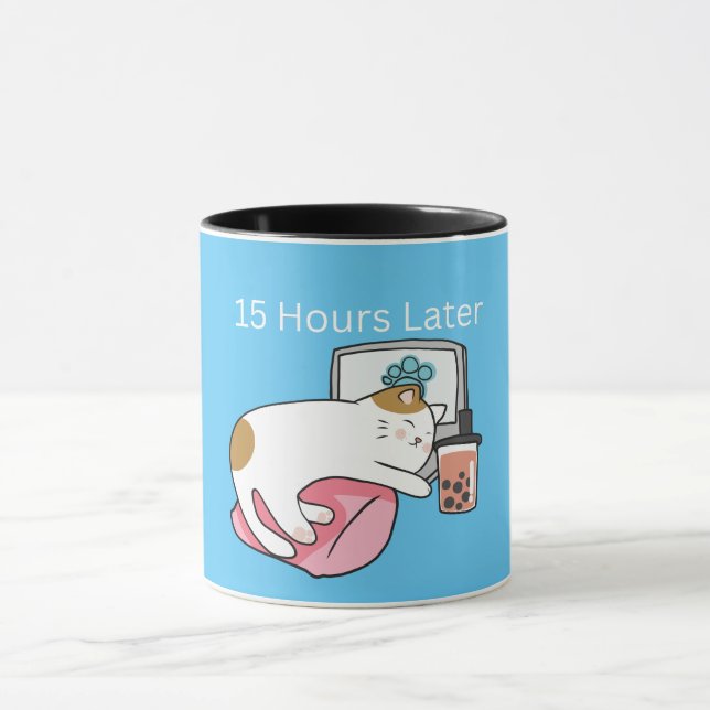 Taza 15 horas después Mug (Centro)