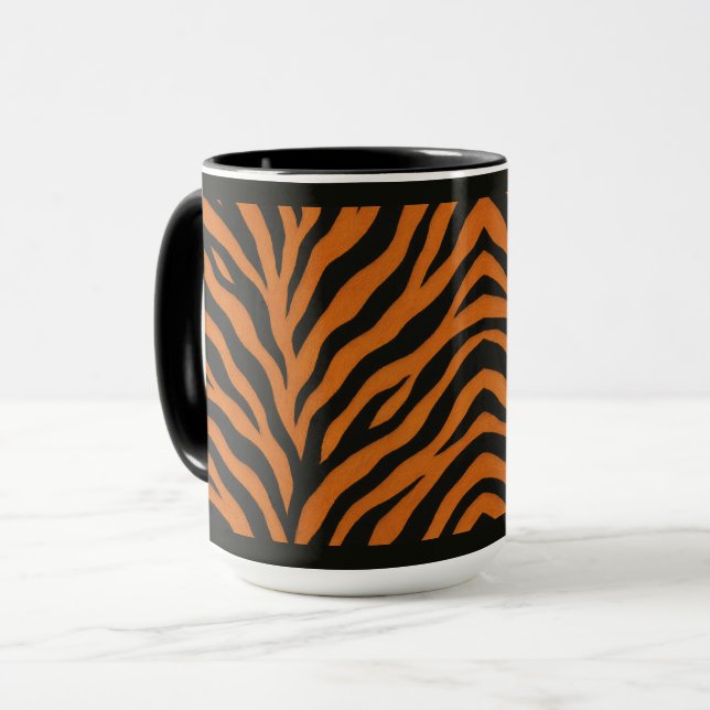TAZA 15 OZ. DE MUG DE CAFÉ - "IMPRESIÓN DE TIGRESS" (Anverso izquierdo)