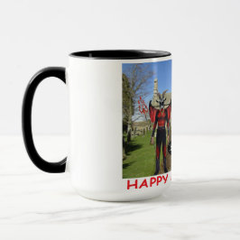 Taza 15 oz dos tonos de taza. Diablos de Halloween