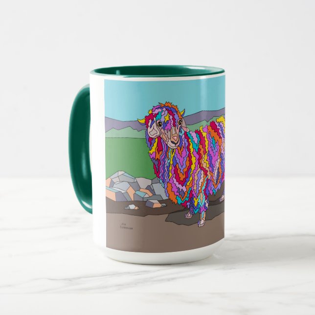 Taza 15 oz mug, Angora Ram (Anverso izquierdo)