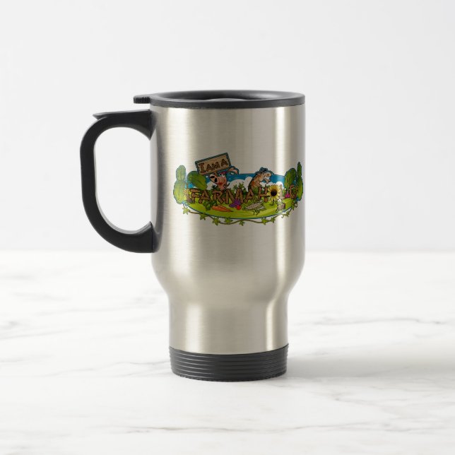 Taza 15oz del viaje del acero inoxidable del (Izquierda)