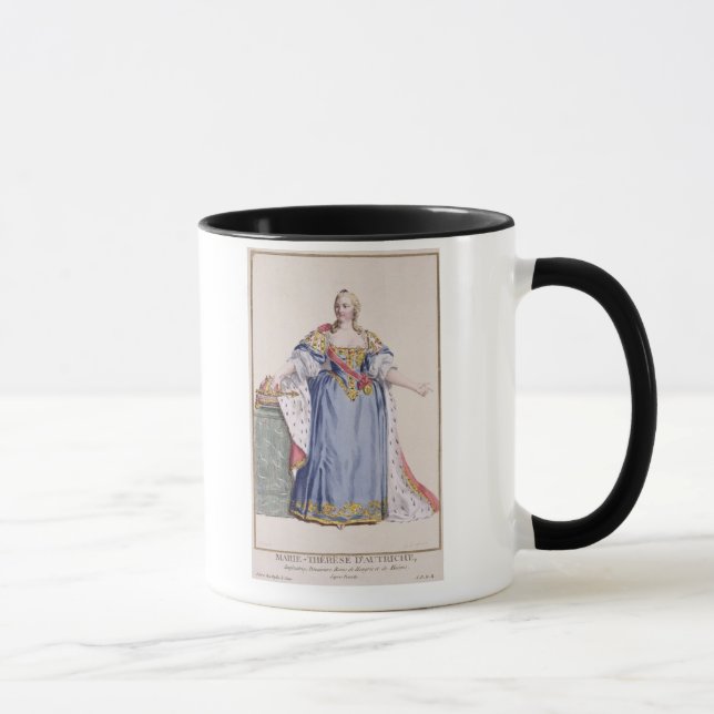 Taza 1717-80) emperatrices de Maria Teresa (de Austria, (Derecha)