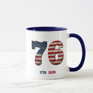 Taza 1776-2026 USA 250th Anniversary Patriotic Design