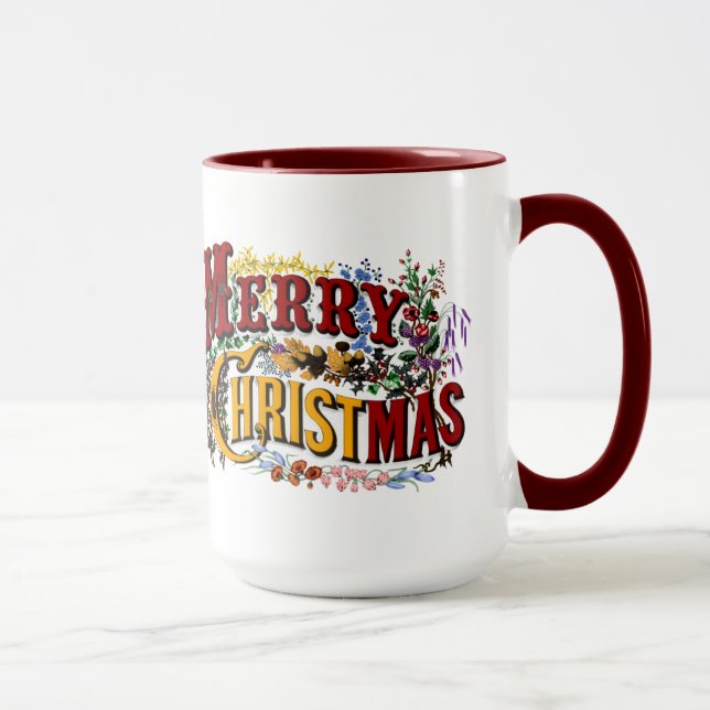 Taza 1876 Feliz Navidad Colorido (Derecha)