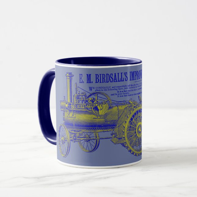 Taza 1889 Birdsall's Steam Traction Tractor Farm (Anverso izquierdo)
