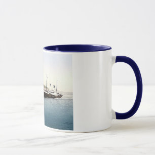 Taza 1890's del puerto de Inglaterra Folkestone del
