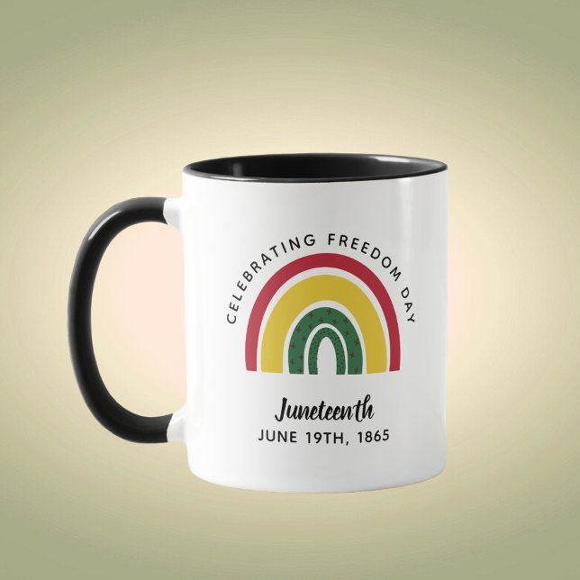Taza 18 de junio de 1865 Arcoiris celebra el Día de la  (Subido por el creador)