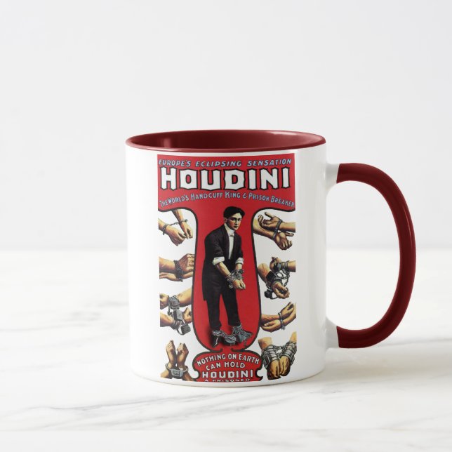 Taza 1900s de Harry Houdini (Derecha)