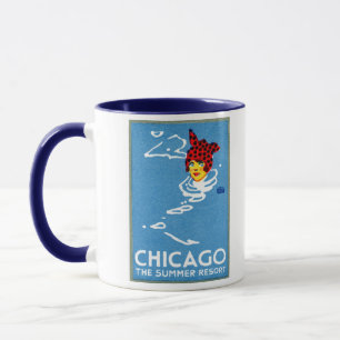 Taza 1912 Chicago, el centro turístico de verano