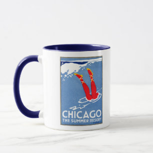 Taza 1912 Chicago, el centro turístico de verano