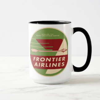 Taza 1946 del logotipo de Frontier Airlines del