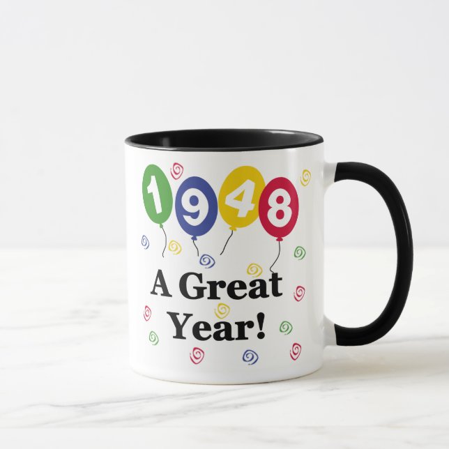 Taza 1948 un cumpleaños del gran año (Derecha)