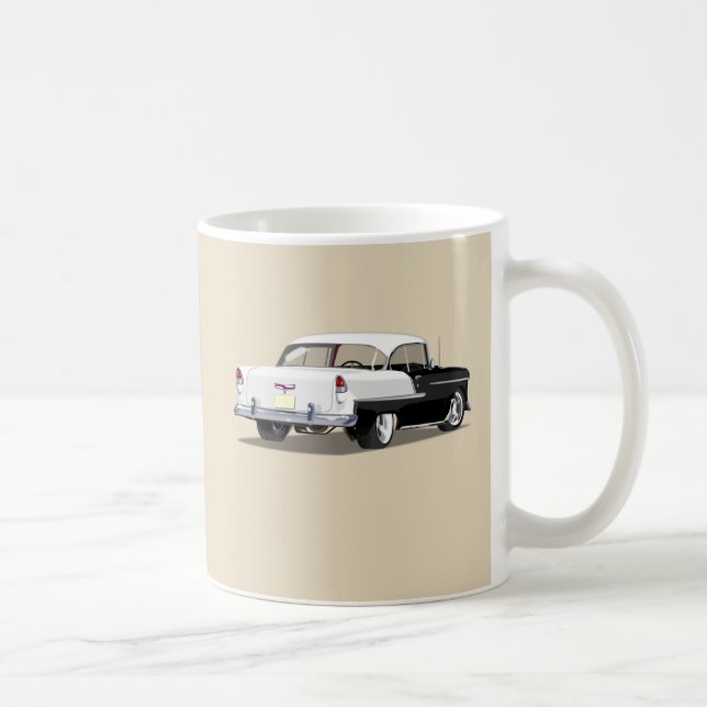 Taza 1955 de Shoebox - blanco y negro (Derecha)