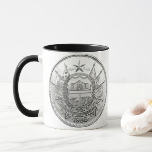 Taza 1986 El Estado de Texas Ronda de Plata 