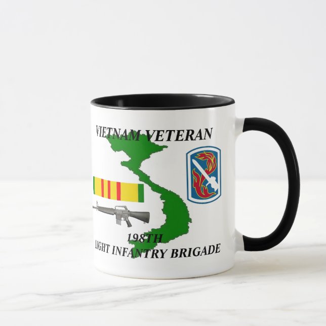 Taza 198o Veterano de Vietnam de la división de (Derecha)