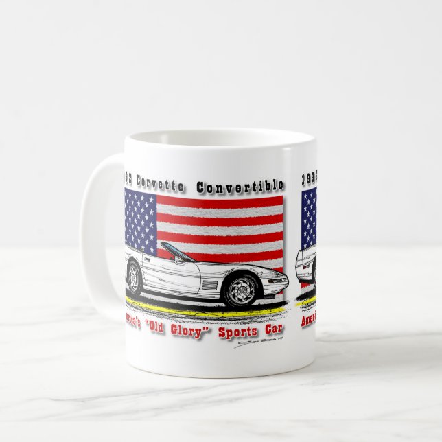Taza 1992 de café convertible del Corvette (Anverso izquierdo)