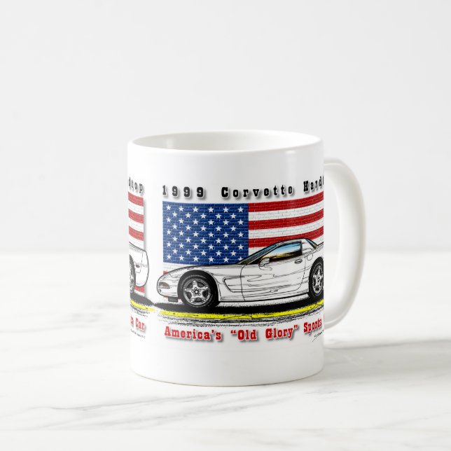 Taza 1999 de café de Hardtop del Corvette (Anverso derecho)