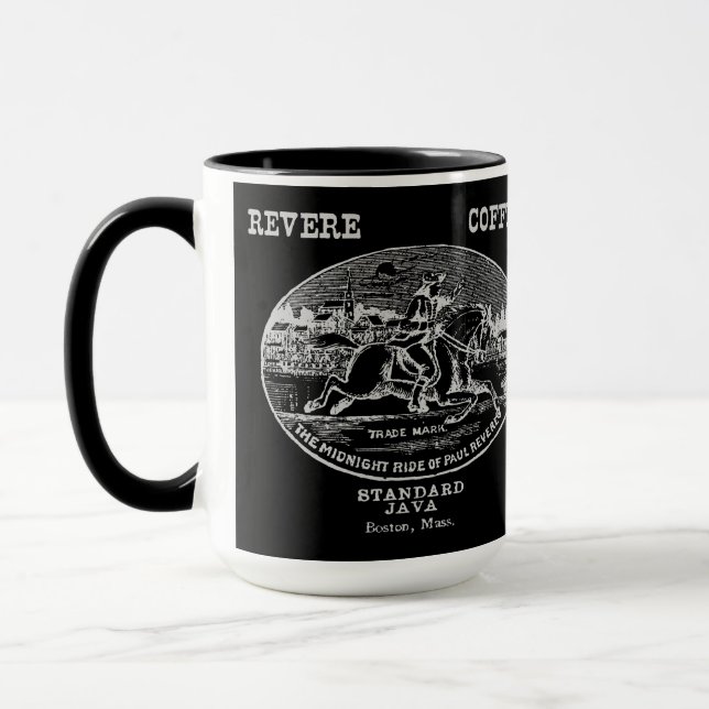 Taza 19.º C. Reverendo café de Boston, gris (Izquierda)